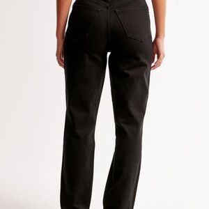 Abercrombie & Fitch Women's Black Straight Leg Jeans